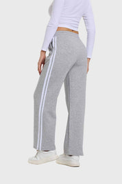 Pantalón Mujer Rayas Gris