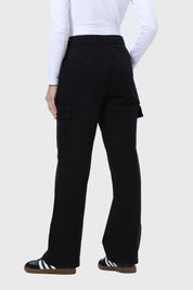 Pantalón Mujer Cargo Cordón Negro