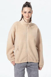 Polar Mujer Corderito Beige