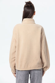 Polar Mujer Corderito Beige