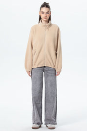 Polar Mujer Corderito Beige