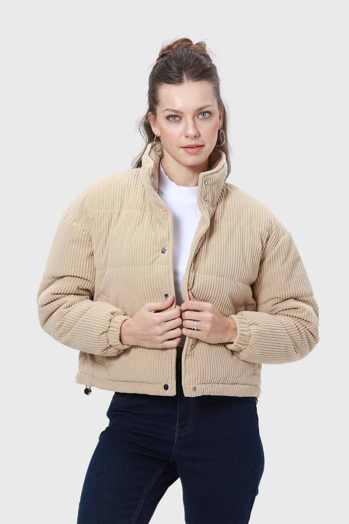 Chaqueta Mujer Puffa Beige