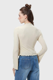 Polera Mujer Patchwork Nude