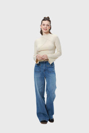 Polera Mujer Patchwork Nude
