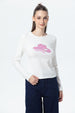 Polera Mujer Print College Crudo