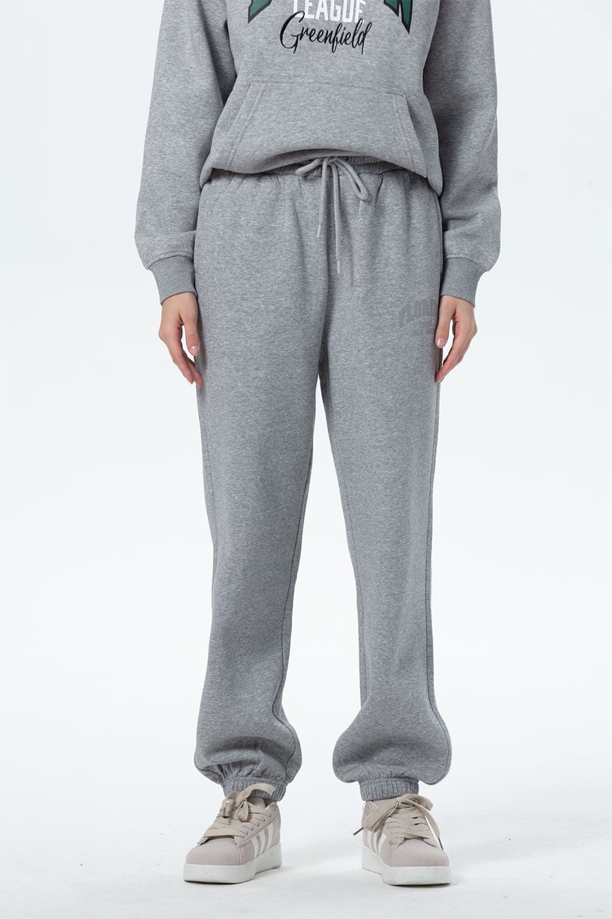 Pantalón Buzo Mujer Jogger Gris