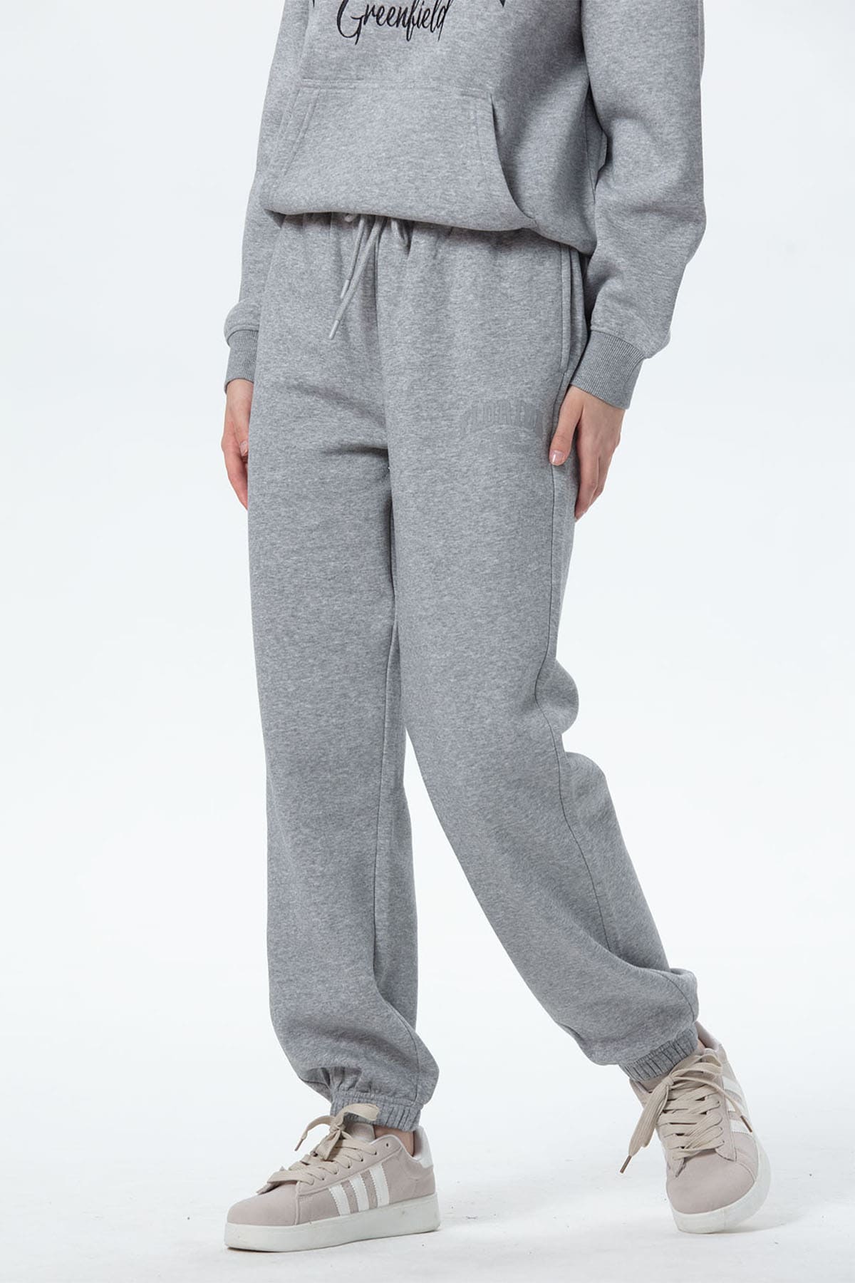 Pantalón Buzo Mujer Jogger Gris