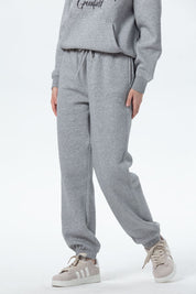 Pantalón Buzo Mujer Jogger Gris