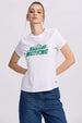 Polera Mujer Básica Print Blanco Blanco / XL