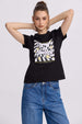 Polera Mujer Básica Print Negro Negro / XL