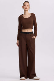Polera Mujer Lisa Cafe