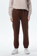 Pantalón Buzo Mujer Jogger Cafe