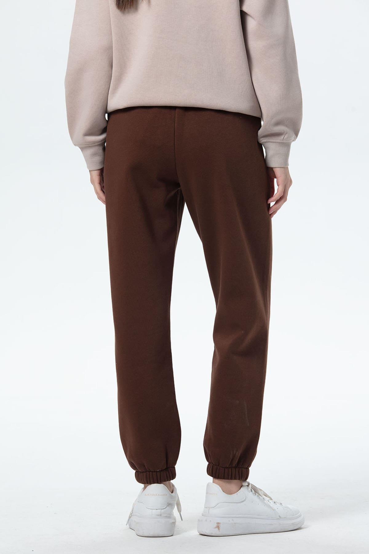 Pantalón Buzo Mujer Jogger Cafe