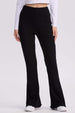 Pantalón Mujer Flare Rib Negro