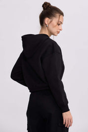 Polerón Mujer Cropped Negro