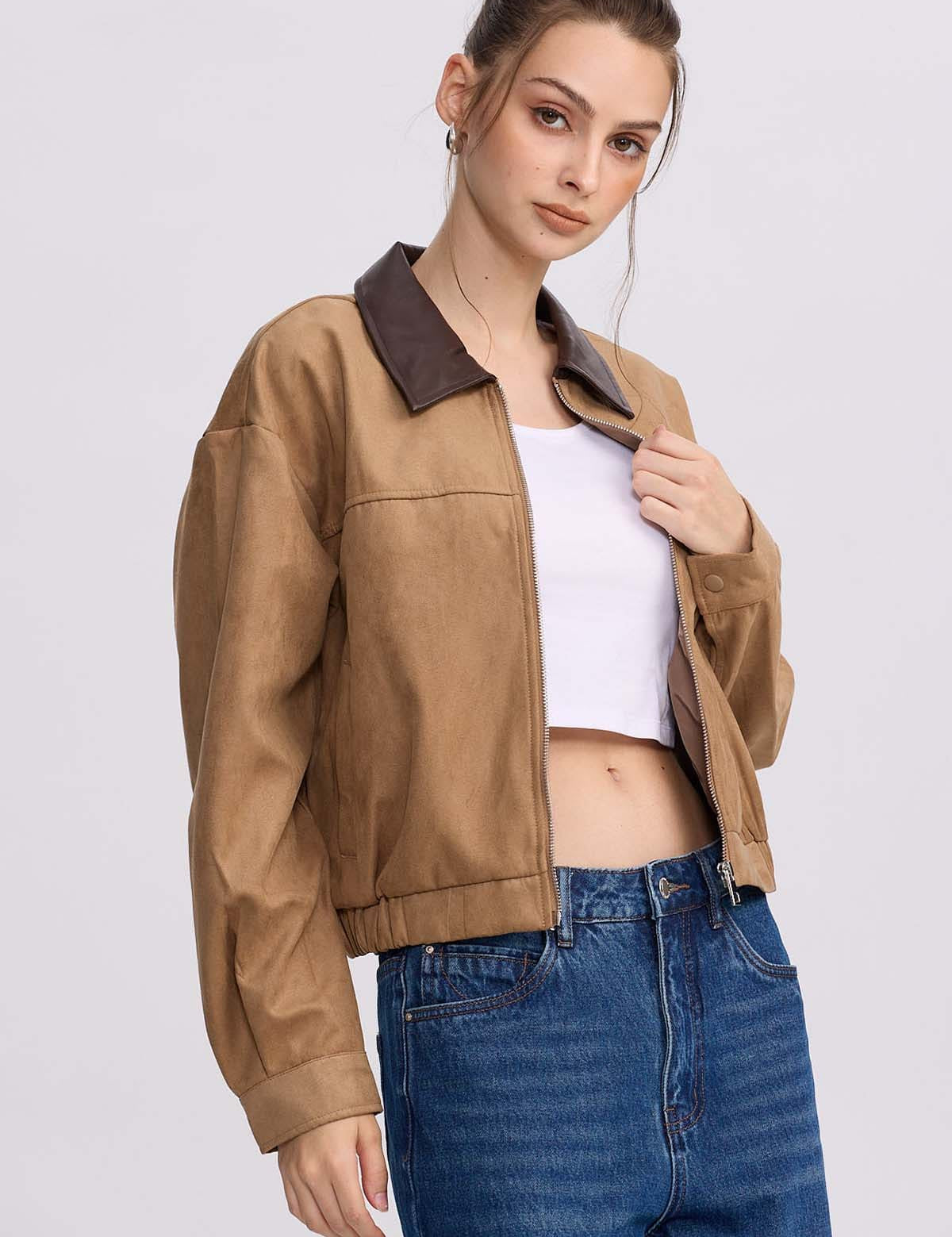 Chaqueta Mujer Antelina Camel