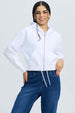 Polerón Mujer Zipper Crop Blanco Blanco / XL
