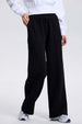 Pantalón Buzo Mujer Wide Leg Negro