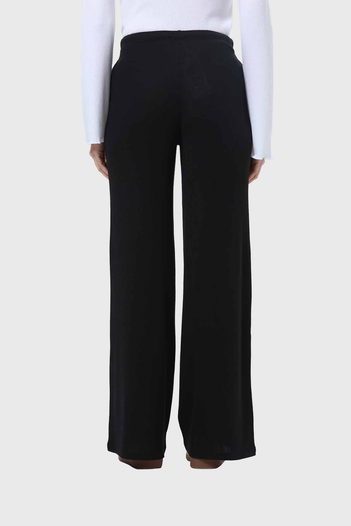 Pantalón Mujer Rib Negro