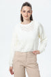 Sweater Mujer Calado Crudo