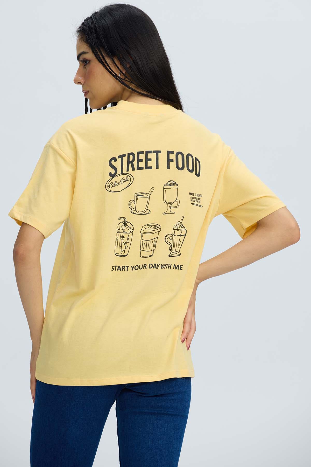 Polera Mujer Oversize Amarillo Amarillo / XL