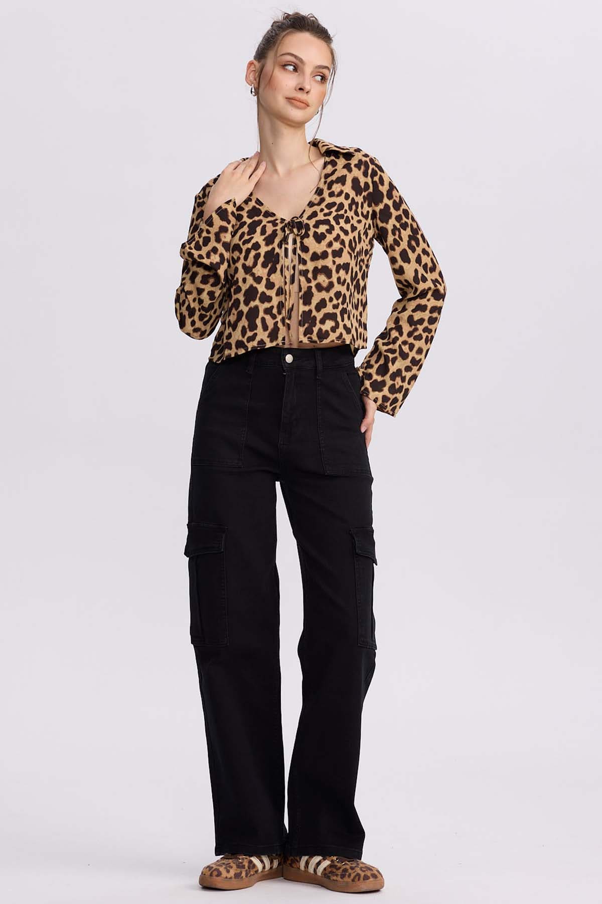 Polera Mujer Malla Cafe