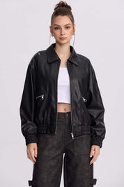 Chaqueta Mujer Bomber Negro