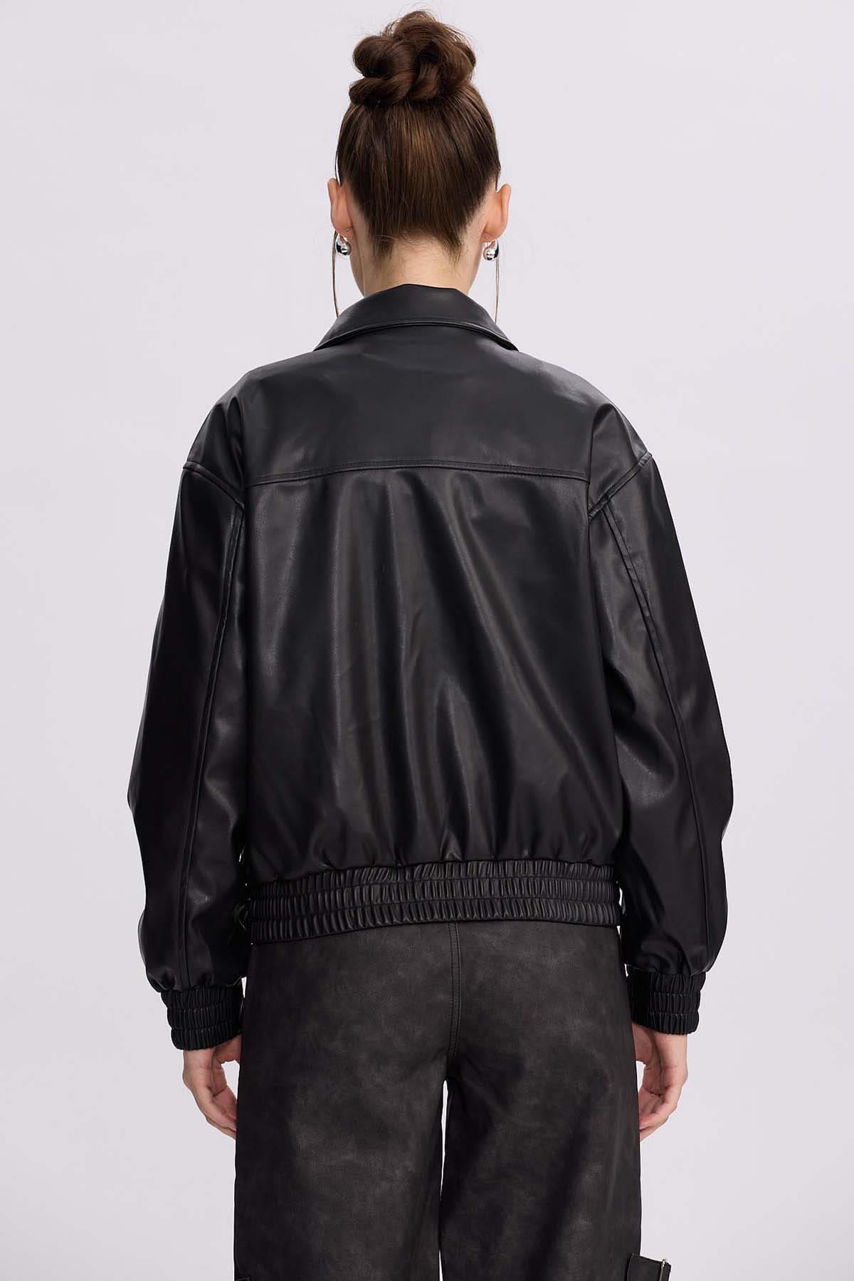 Chaqueta Mujer Bomber Negro