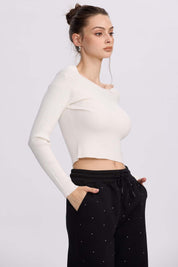 Sweater Mujer Bardot Crudo