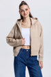 Polerón Mujer Full Zipper Beige