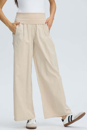 Pantalón Mujer Pretina Beige Beige / XL