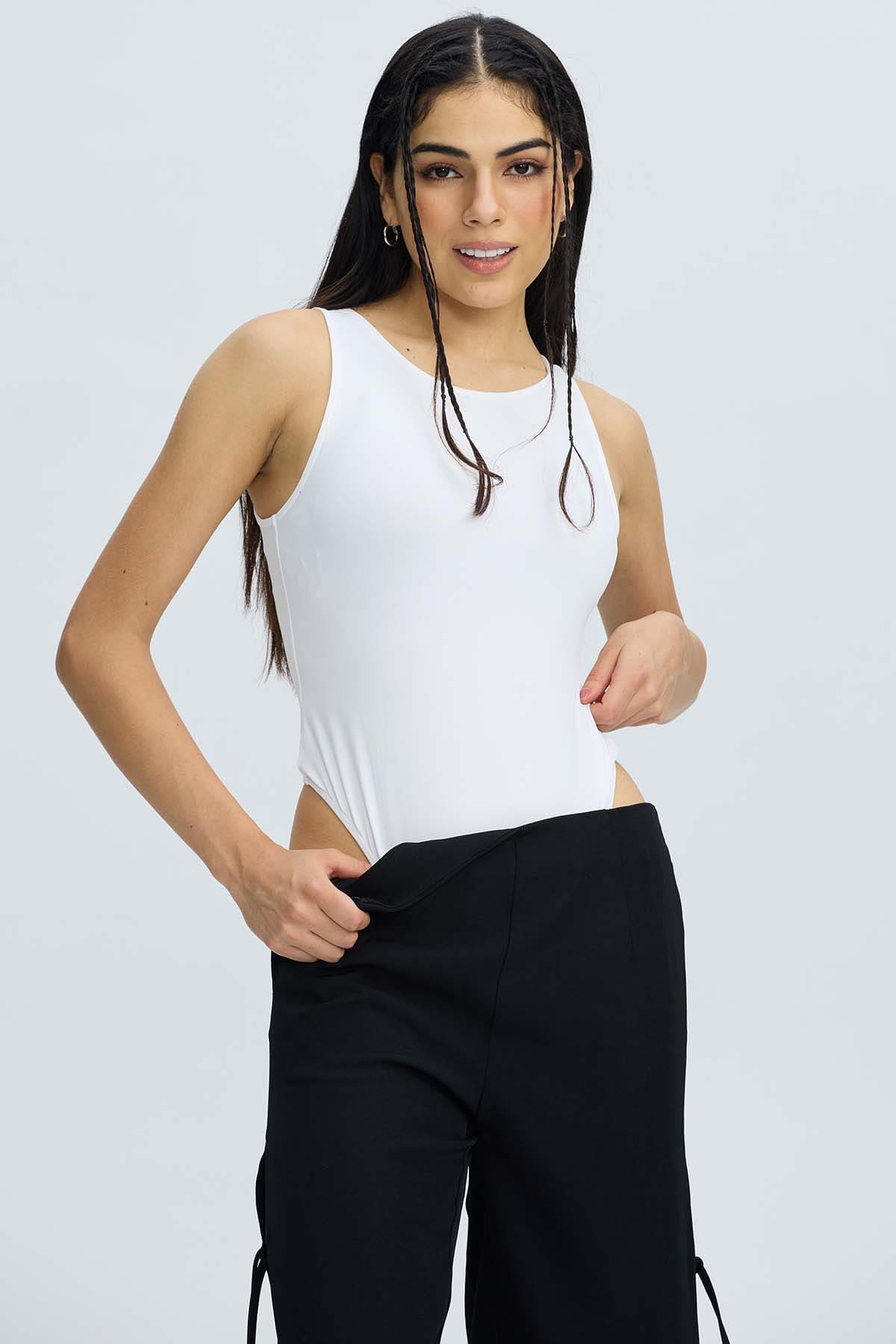 Polera Mujer Body Crudo Blanco / XL