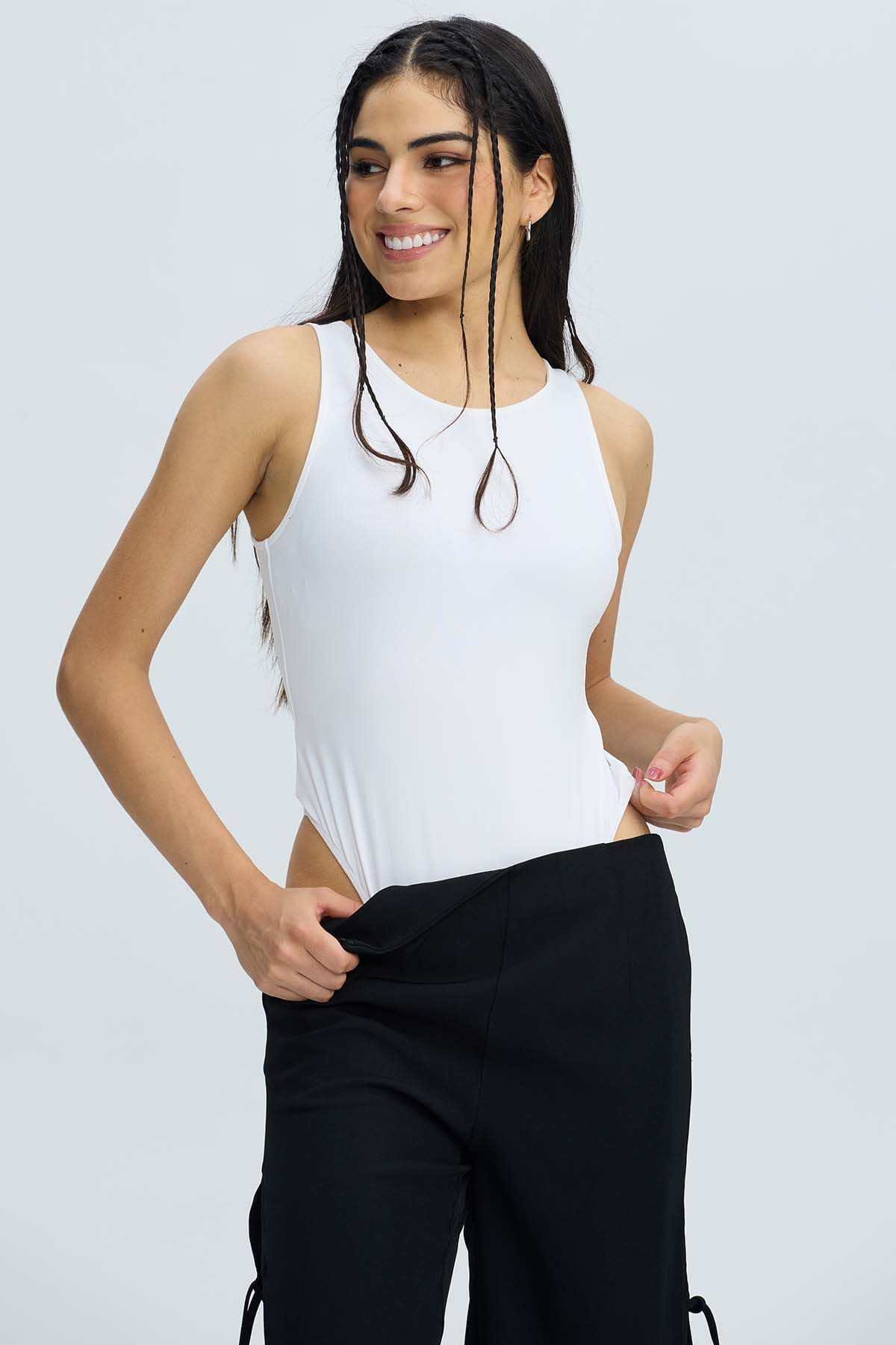 Polera Mujer Body Crudo Blanco / XL