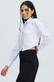Blusa Mujer Basta Redonda Blanco