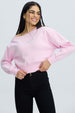 Polerón Mujer Asimétrico Lazo Rosado Rosado / XL
