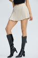 Falda Mujer Tablas Cinturón Beige Beige / XL