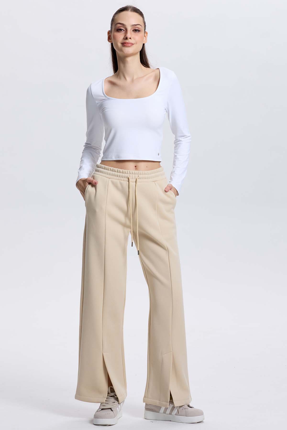 Pantalón Buzo Mujer Piping Negro