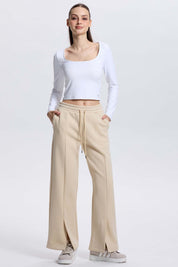 Pantalón Buzo Mujer Piping Negro