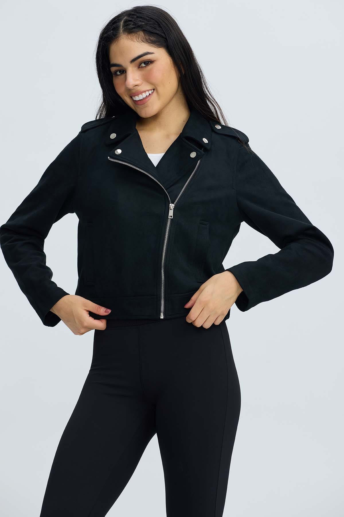 Chaqueta Mujer Biker Negro