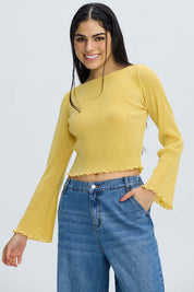 Polera Mujer Flare Amarillo Amarillo / XL
