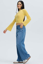 Polera Mujer Flare Amarillo Amarillo / XL