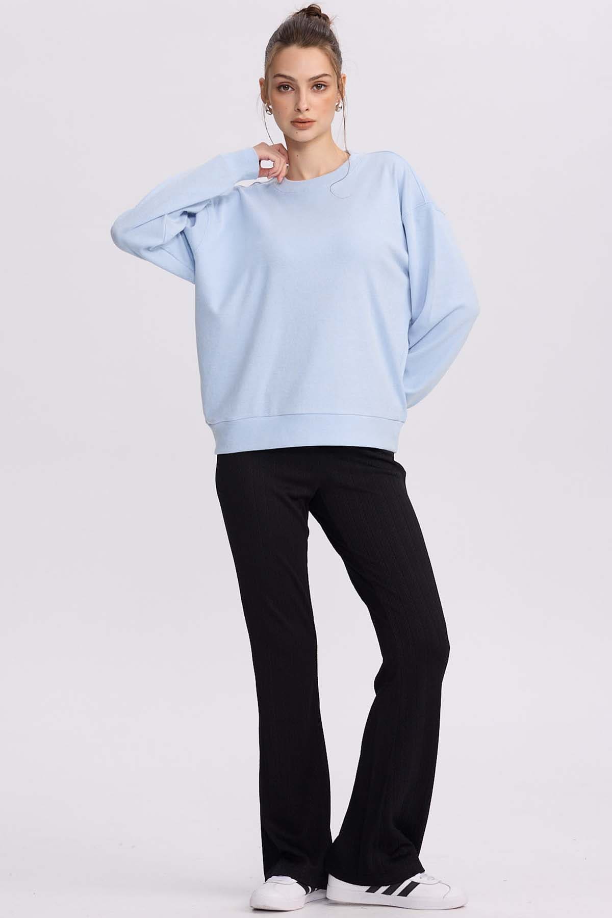 Pantalón Buzo Mujer Doble Pretina Negro