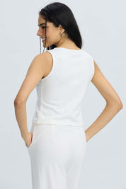 Blazer Mujer Gillette Botones Crudo Blanco / XL