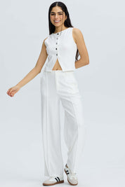 Blazer Mujer Gillette Botones Crudo Blanco / XL