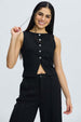 Blazer Mujer Gillette Botones Negro Negro / XL