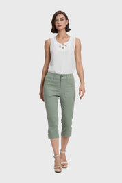 Pantalón Mujer Bolsillo Cargo Verde