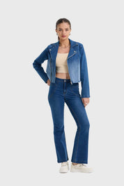 Chaqueta Mujer Biker Azul