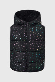 Parka Niña Con Negro
