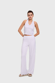 Pantalón Mujer Textura Blanco