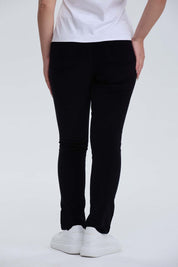Pantalón Mujer Cotelé Con Cinturón Negro